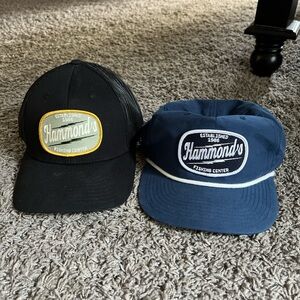 2 Hammond fishing center hats